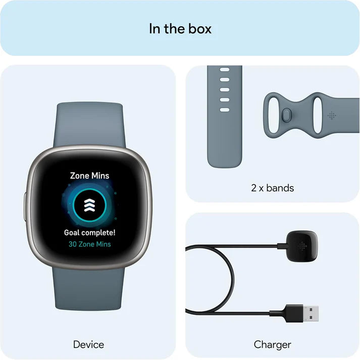 Smartwatch Versa 4: Advanced Fitness Smartwatch with Built-in GPS + 24/7 Heart Rate, Daily Readiness Score, 40+ Exercise Modes, Sleep & Stress Tracking | 1-Year Warranty, 14-Day Hassle-Free Returns